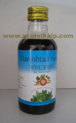 Arya Vaidya, Ayurvedic MANJISHTADI THAILAM, 200ml, Useful In Cataract & Coolness To Head